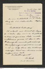 k.k. naturhistorisches Hofmuseum, Intendanzakten 1885-1896 (Hauer), Aktenzahl Z.573.a/1893, Seite -a01